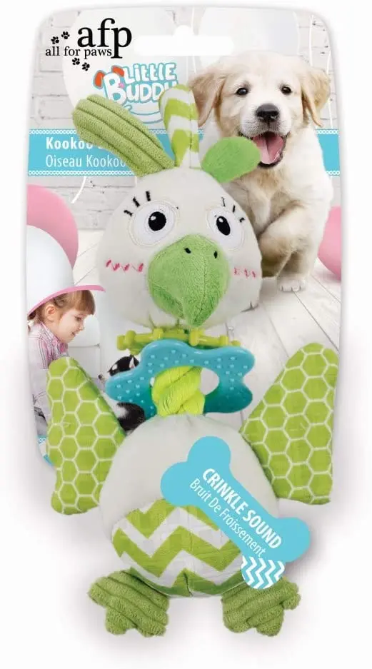 All for paws Jucarie Keekee Bird pentru caini: plus cu sunet, 8 x 14 x 25 cm