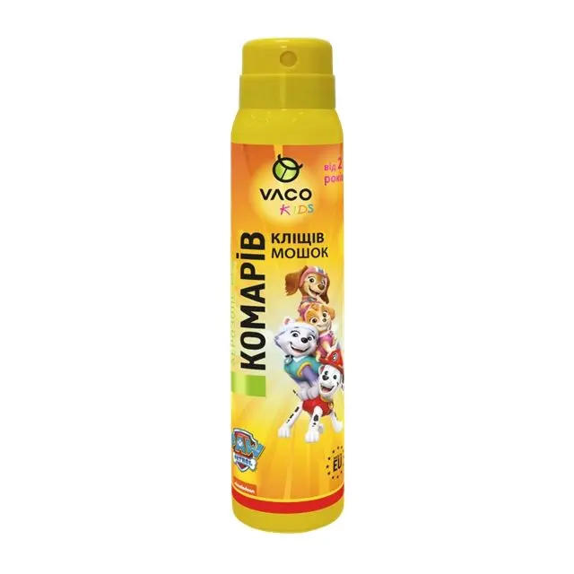 Spray anti capuse, tantari si muste negre (de la 3 ani), VACO PAW PATROL, 100 ml