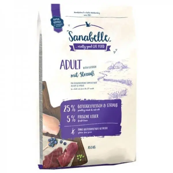 SANABELLE Adult, Strut ��i Afine, hrana uscata pisici Sanabelle Adult cu Strut, 10 kg